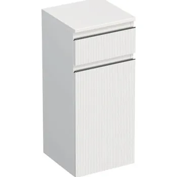 Koupelnový nábytek Koupelnová skříňka nízká Intedoor TRENTA bílá matná 35 x 83,4 x 35 cm TRE SN 35 1Z K B A8916