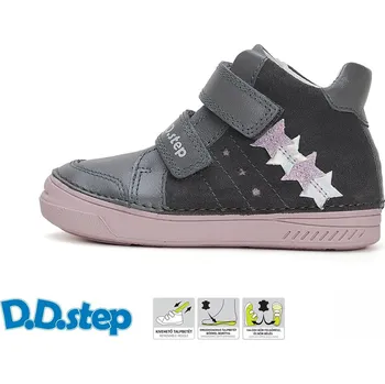 Dívčí polobotky D.D.Step A040-42820B Barva: Šedá, Velikost: 27