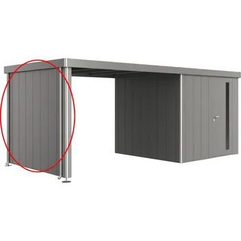 Zahradní domek Biohort NEO- boční stěna pod postranní střechu- 3 barvy Barva: Šedý křemen metalíza, Velikost: 2 87028