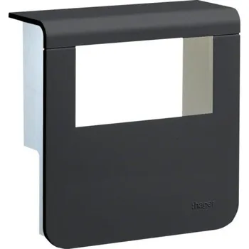 Elektroinstalační materiál Hager SL200809329011 Kryt přístrojové krabice pro SL lištu výšky 80 mm, černá