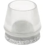 Krytka s filcem Ø 20-22 mm, transparentní, 4 ks