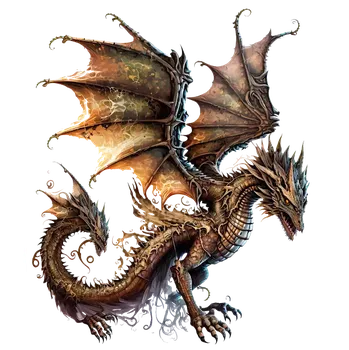 Nášivka NAŽEHLOVAČKA - Drak hnědý