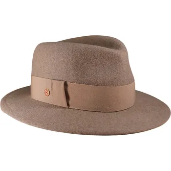 Klobouk Mayser Dámský béžový nemačkavý fedora klobouk - Nane Velikost: 57 cm (M)