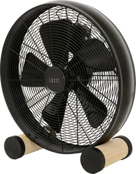 Domácí ventilátor Lucci Air Breeze Floor Fan černý/dřevo