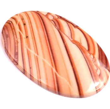 Korálek Kabošon Wave Dolomite č.269 (49x31mm)