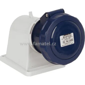 Elektrická zásuvka Famatel 24253 Zásuvka vestavná IP67/230V/32A/3P 6h, úhel 90° - SpeedPRO