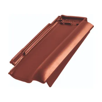 BRAMAC Taška krajní k napojení hřebene pravá Rubín 13 glazura kaštanově hnědá