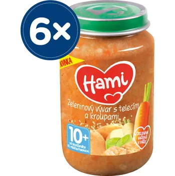 Dětská výživa Příkrm Hami od 10. měsíce 1200 g telecí maso, zelenina