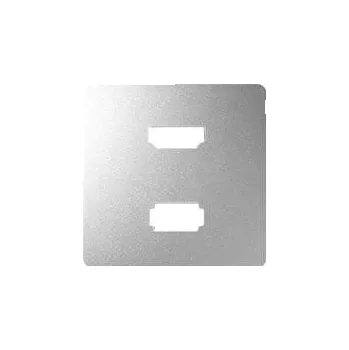Elektrická zásuvka Simon 8201095-093 Kryt pro zásuvka USB + HDMI (V1.4) hliník