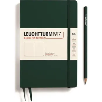 Blok Leuchtturm1917 Zápisník Forest Green Paperback B6+ čistý