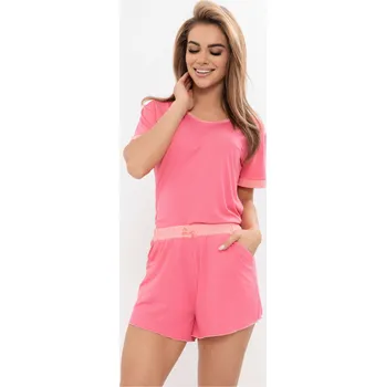 Dámské pyžamo Leptir pyžamo dámské 328/01 - korálová, L (Dámské pyžamo krátké)