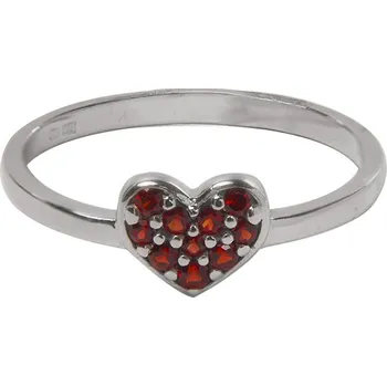 Prsten Český granát prsten stříbrný 121094 Velikost: 60