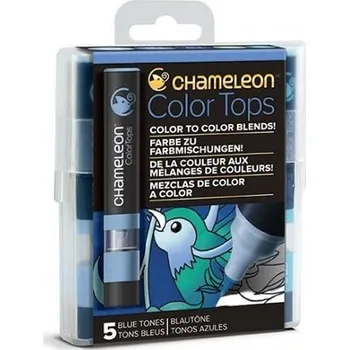 Výtvarná sada Set Chameleon Color Tops, 5ks - modré tóny