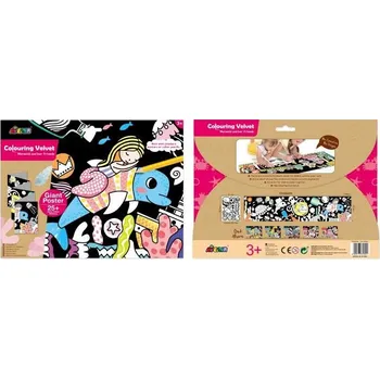 omalovánky Avenir Sametové omalovánky MAXI - Víly 126 x 29 cm