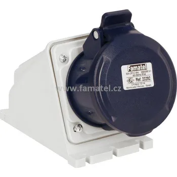vypínač a zásuvka Famatel 23292 Zásuvka nástěnná IP44/230V/32A/3P 6h - SpeedPRO