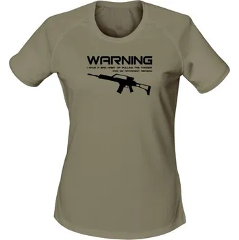 Dámské funkční tričko BAD HABIT G36 - olivová