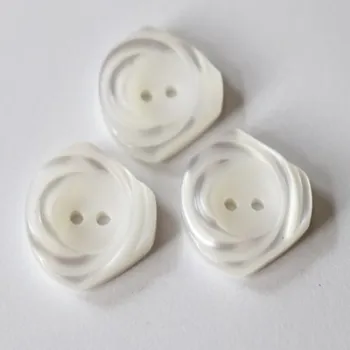 Knoflík knoflik bílý 13/36 - Bílá, 22mm
