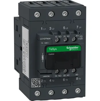 Stykač Schneider Electric LC1DT80AFD 4P Everlink stykač AC1 415V 80 A cívka 110V DC