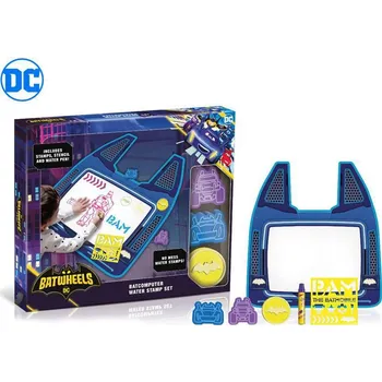 Dětské razítko Batwheels sada vodních razítek s perem a podložkou