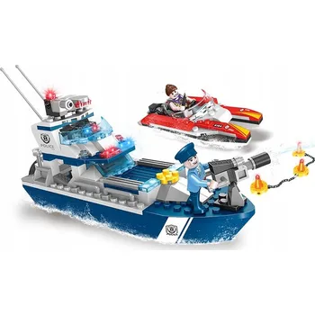 ostatní stavebnice COGO City Stavebnice 4164 Policejní hlídková Loď 285 dílů