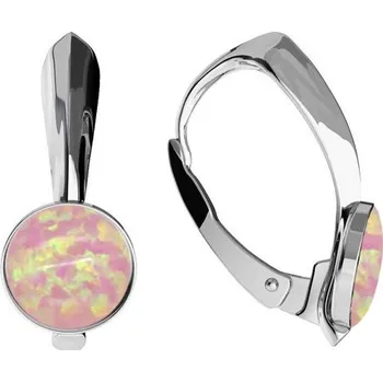 Náušnice NUBIS® Stříbrné opálové náušnice - NBP37-OP08