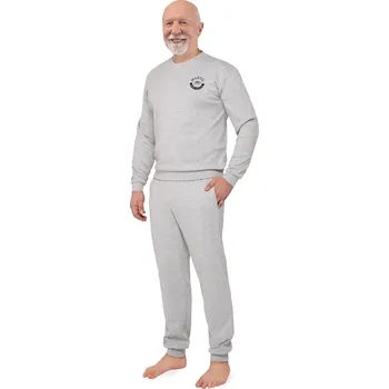 Pánské pyžamo Pyžamo Martel 417 Konrad III délka/r M-3XL šedá XL