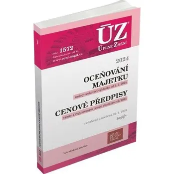 Učebnice ÚZ 1572 Oceňování majetku, Cenové předpisy, 2024