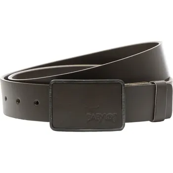 Opasek Babylon Kožený Opasek Tmavě Šedý 90