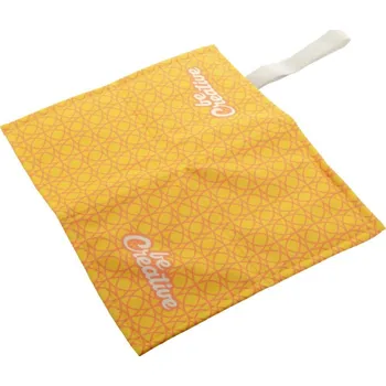 Dekorativní polštářek Reklamní Fanseat Fold RPET polštářek na zakázku, bílá