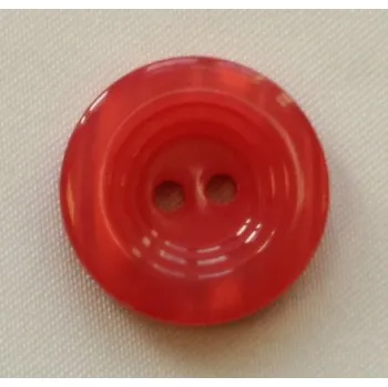 Knoflík Knoflík dámský DILL 142/32 ČERVENÝ PLASTOVÝ - Červená, 20 mm