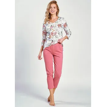 Pánské pyžamo Taro Louisa 3247 3/4 S-XL Z24/25 dámské pyžamo bílé květy M