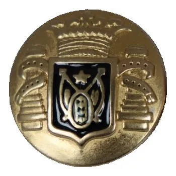 Knoflík Knoflík dámský zlatý erb modrý 360276 -