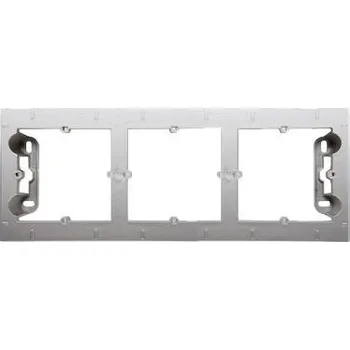 Elektroinstalační krabice Simon DPN3/43 Krabice na omítku 3 - násobná stříbrná