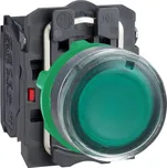 Schneider Electric XB5AW33B5 Ovládač stiskací prosvětlený, lícující, 1 Z + 1 V, 24V - zelený