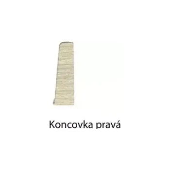 Podlahová lišta Ukončení pravé SLK 60 Q Döllken, 2136