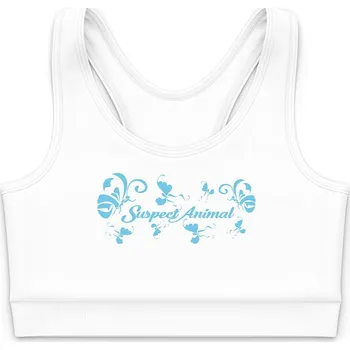 Dívčí funkční top ROBOT bílá Bamboo Ultra - Modrá / 130