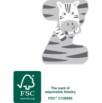 Dřevěná hračka small foot dřevěné písmeno Z