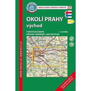 Cestování Okolí Prahy - východ 1:50 000/KČT 37 Turistická mapa