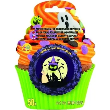 Krabice na pečivo Alvarak Cukrářské košíčky Halloween Kocour