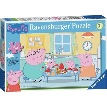 Puzzle Prasátko Peppa snídá 35 dílků