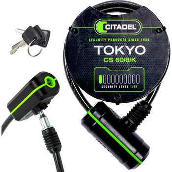 Zámek na kolo Zámek na kolo Abus Citadel Tokyo CS 60/8/K, 8 mm x 60 cm, 3 klíče