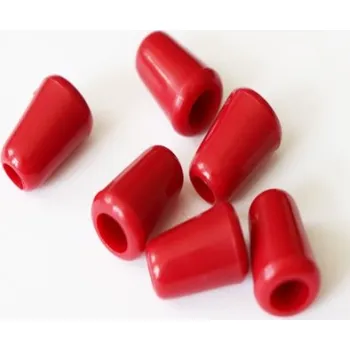 Knoflík Krycí koncovka na šňůrku 55065 PLASTOVÁ - Vínová, 12x8mm