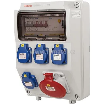 Rozvaděč Famatel v580 - ZSF40001000.1 /3958 Zás.skříň IP44 jištěná s chráničem 40/4/003