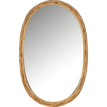 Zrcadlo Ratanové závěsné zrcadlo J-line Ulio 95 x 61,5 cm