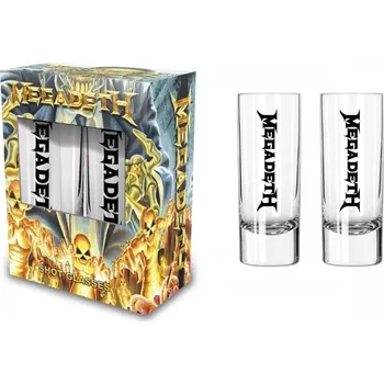 Sklenice sada štamprle, panák Megadeth - Nuke Kids