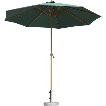 Stínicí technika Zahradní slunečník s bambusovou konstrukcí | zelený