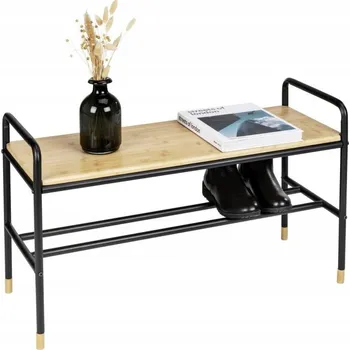 Botník Botník Wenko 33,5 x 50 x 85 cm černá, odstíny hnědé