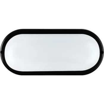 Venkovní osvětlení ACA Lighting LED plastové černé nástěnné svítidlo 230V AC IP65 10W 900lm 3000K 110d Ra80 DORA1030B