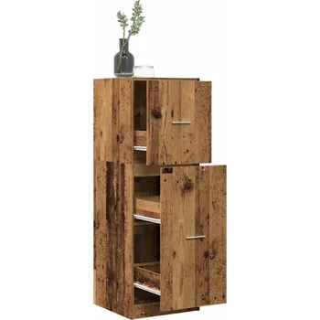 Příborník do zásuvky vidaXL Skříňka na léky old wood 40 x 41 x 118 cm kompozitní dřevo