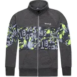 Chlapecká mikina - Wolf M2452, tmavě šedý melír Barva: Šedá, Velikost: 146